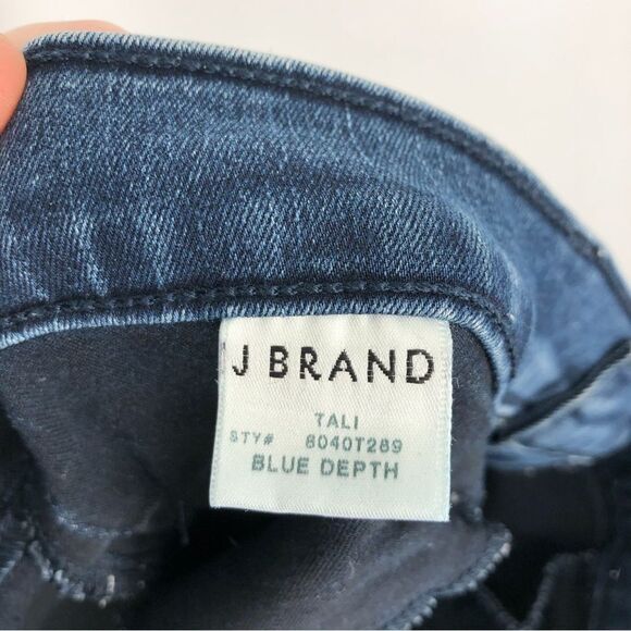 J Brand Jeans Womens 29 Tali Skinny Jeans in Blue Depth Zipper Ankle - Picture 10 of 14